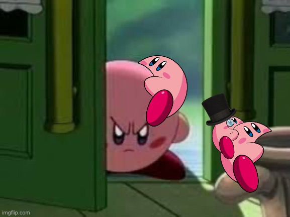 Pissed off Kirby | image tagged in pissed off kirby | made w/ Imgflip meme maker