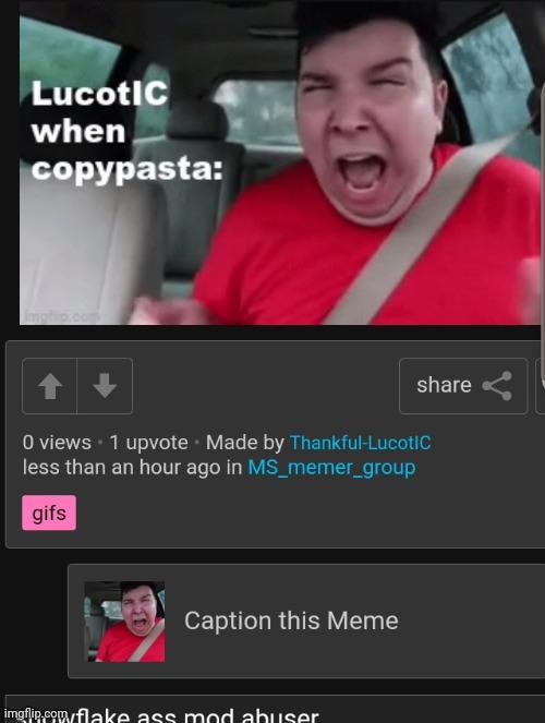 this nupid little stigger | made w/ Imgflip meme maker