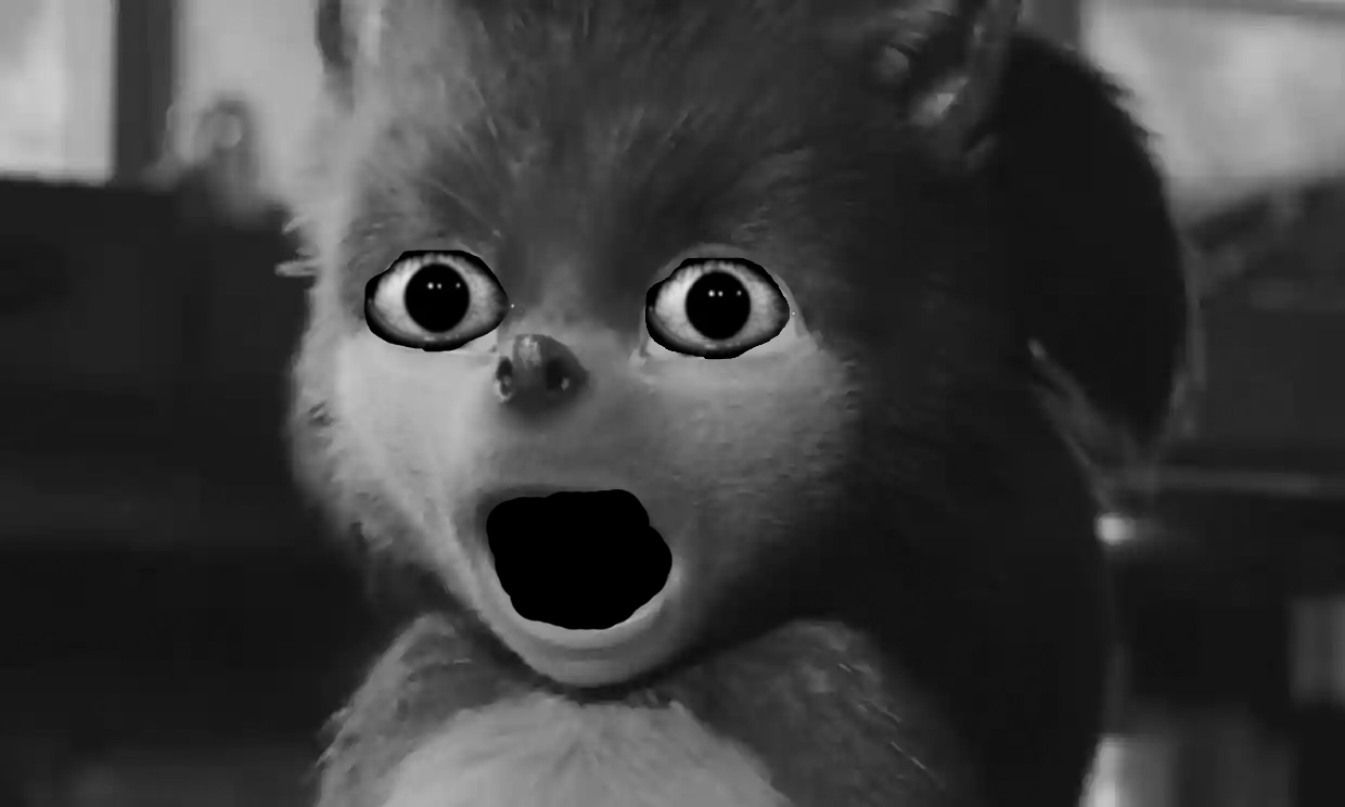 Cursed Movie Sonic Blank Meme Template