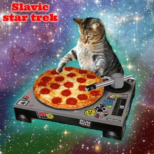 Space Cat Happy Birthday | Slavic star trek | image tagged in space cat happy birthday,slavic,slavic star trek,slm | made w/ Imgflip meme maker
