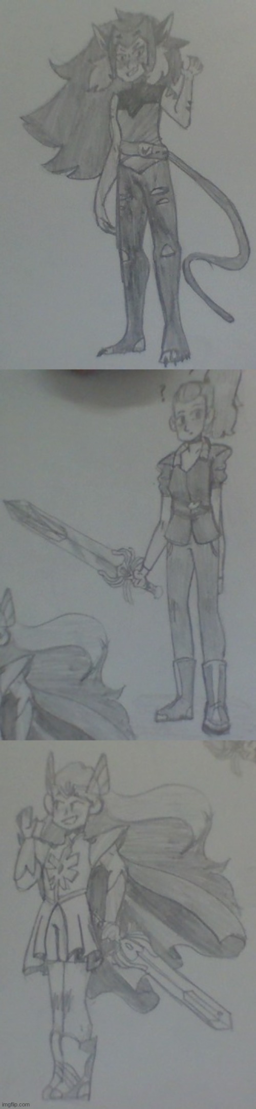 some she ra drawings i made at school | made w/ Imgflip meme maker