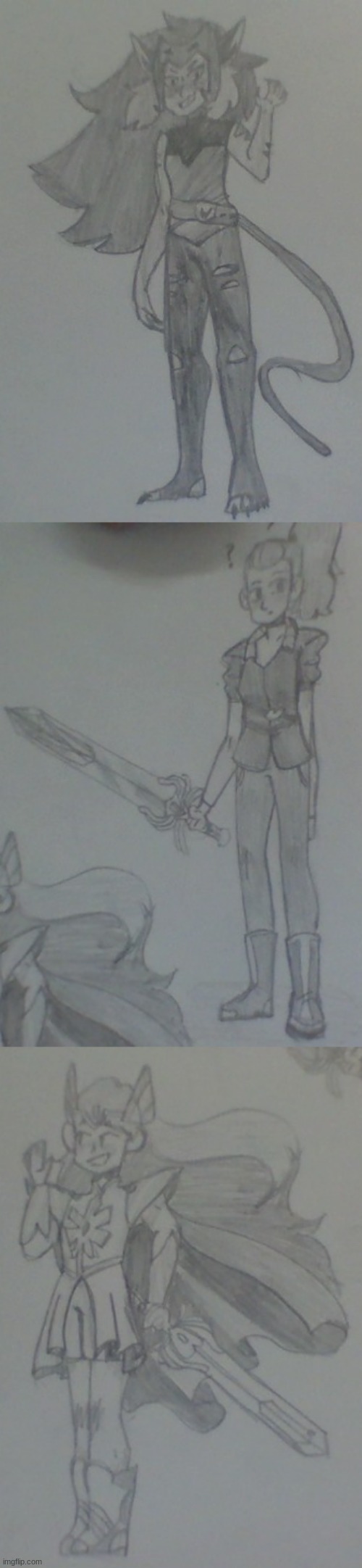some she ra drawings i made at school | made w/ Imgflip meme maker