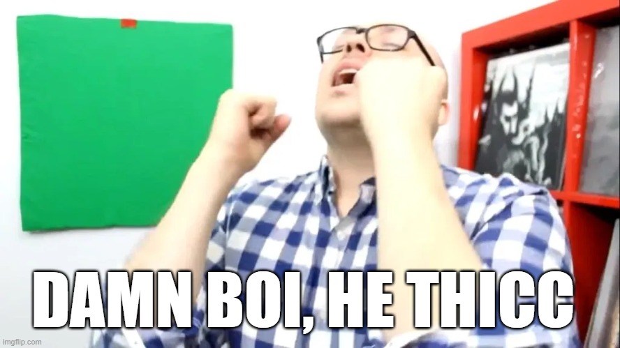 DAMN BOI | DAMN BOI, HE THICC | image tagged in damn boi | made w/ Imgflip meme maker