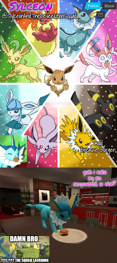 SylceonAndTheEeveelutionSquad Blank Meme Template