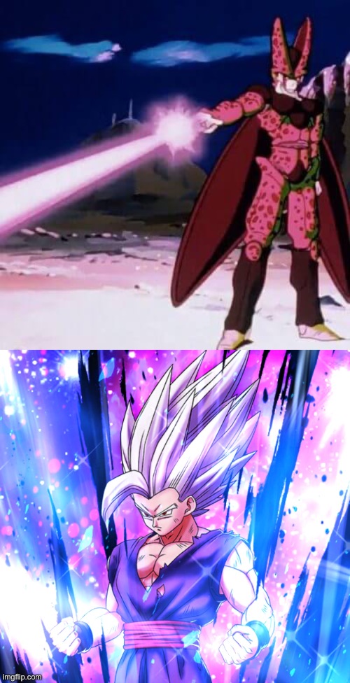 image tagged in perfect cell killing | made w/ Imgflip meme maker