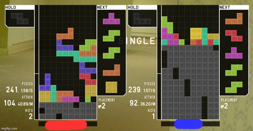 some humongous tetris misdrop (idk why they did it) found footage | made w/ Imgflip meme maker