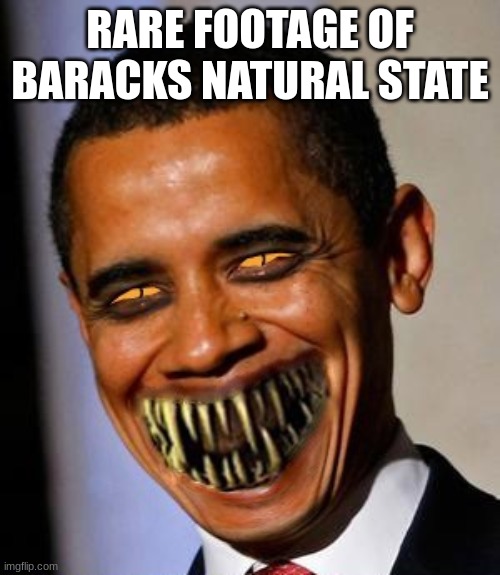 RARE FOOTAGE OF BARACKS NATURAL STATE | made w/ Imgflip meme maker