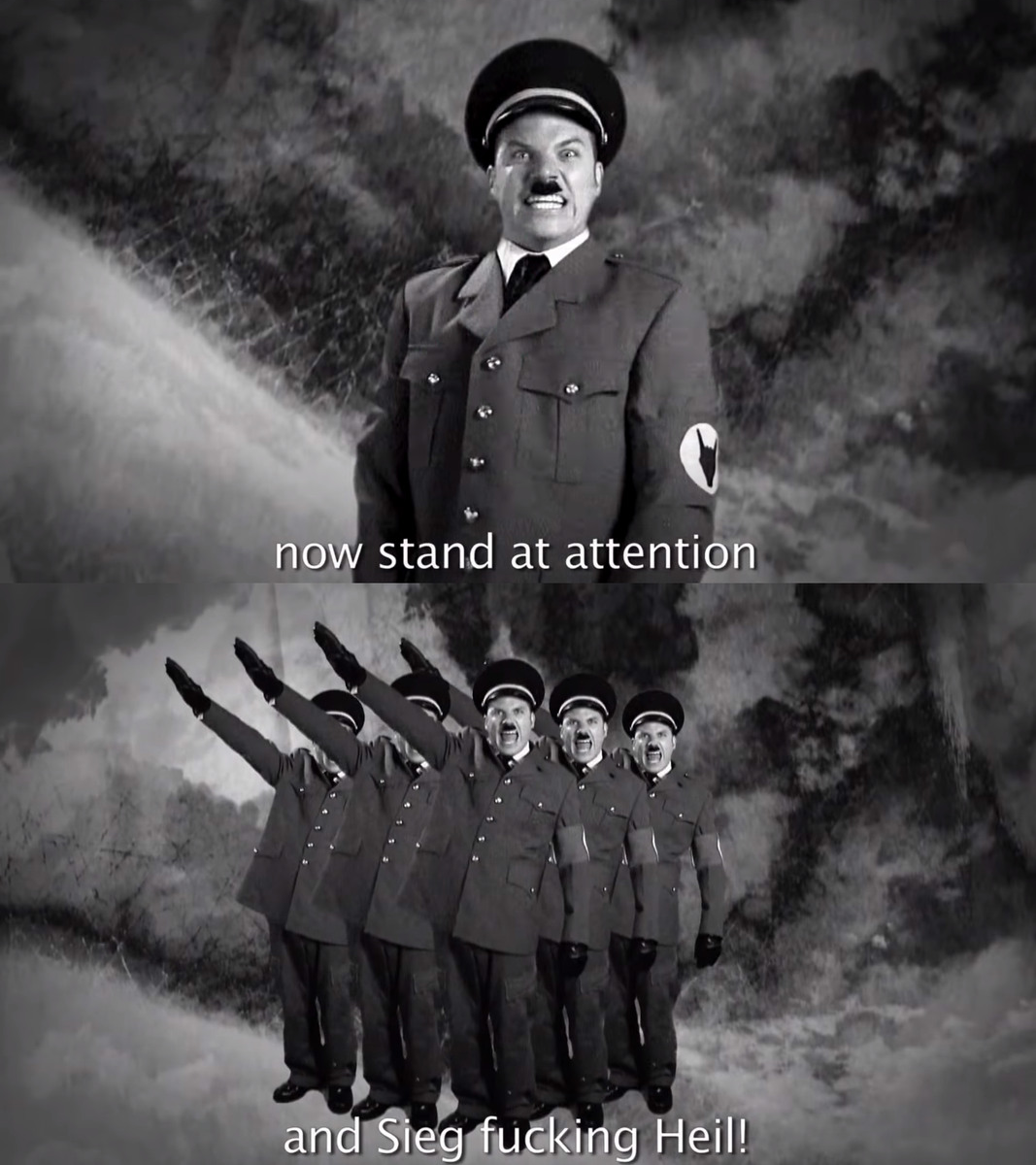 High Quality Now stand at attention Blank Meme Template