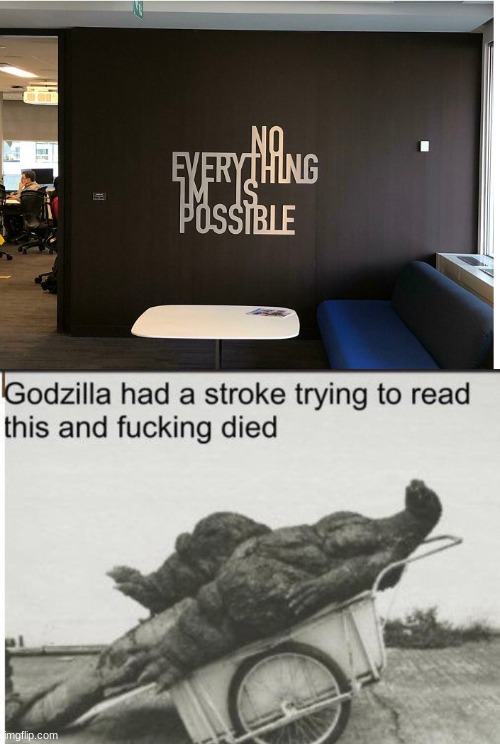 *insert clever title* | image tagged in godzilla,funny,memes | made w/ Imgflip meme maker