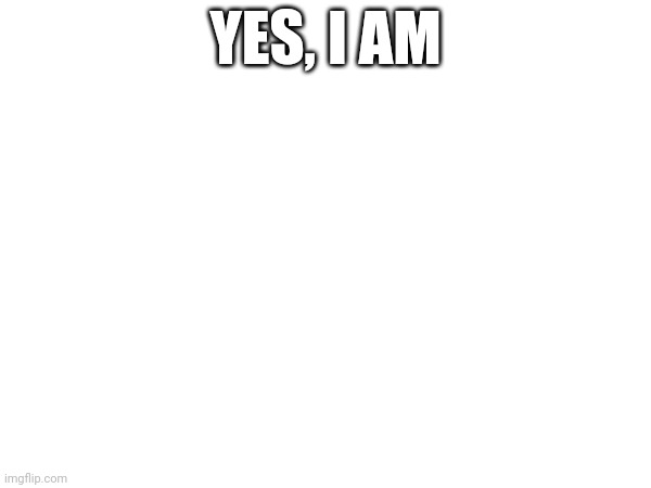 YES, I AM | made w/ Imgflip meme maker