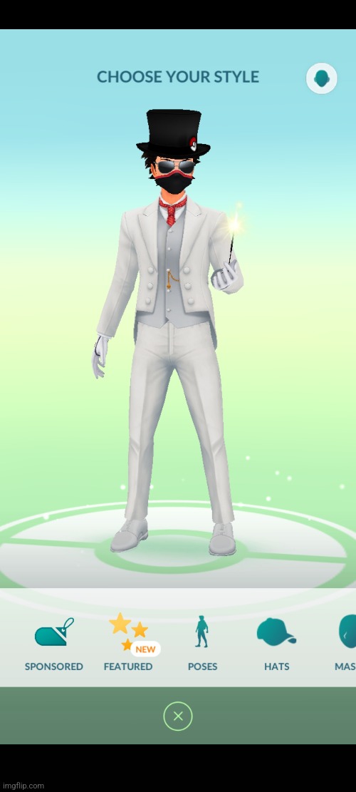 My Avatar in Pokemon Go. Probably His Official Outfit | image tagged in avatar,pokemon go | made w/ Imgflip meme maker