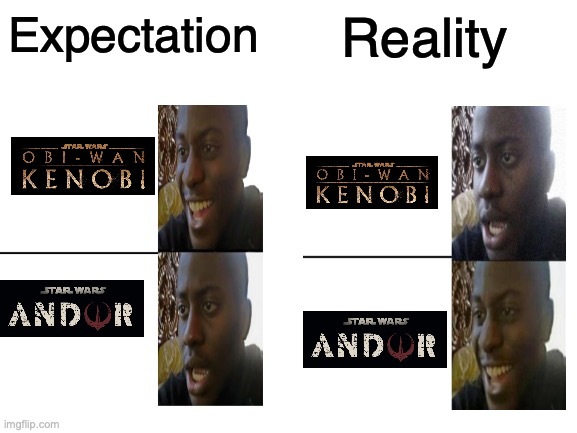 ah | Expectation; Reality | image tagged in blank white template | made w/ Imgflip meme maker