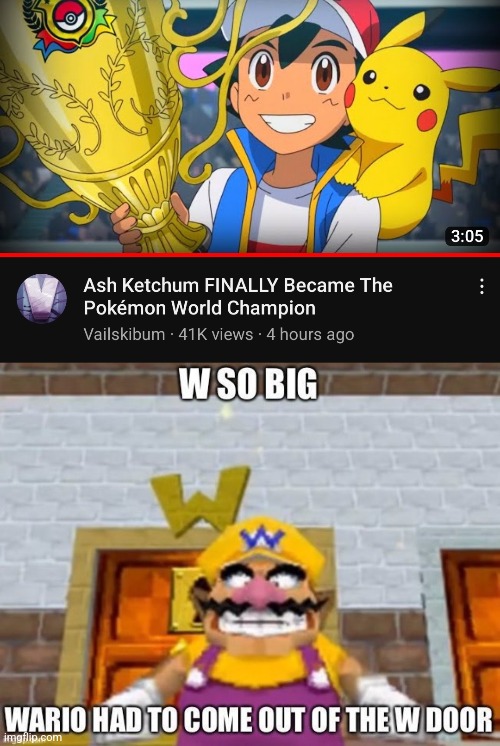 He finally did it | image tagged in w so big wario | made w/ Imgflip meme maker