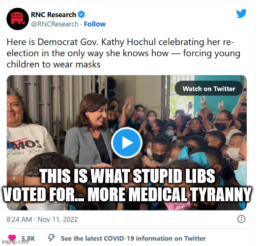 THIS IS WHAT STUPID LIBS VOTED FOR... MORE MEDICAL TYRANNY | made w/ Imgflip meme maker