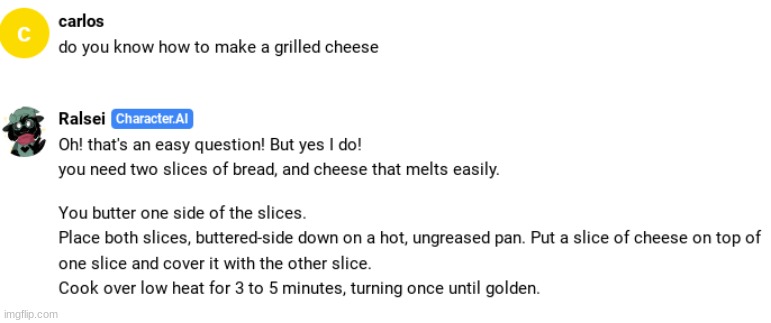 the deltarune grilled cheese sandwich :moyai: | made w/ Imgflip meme maker