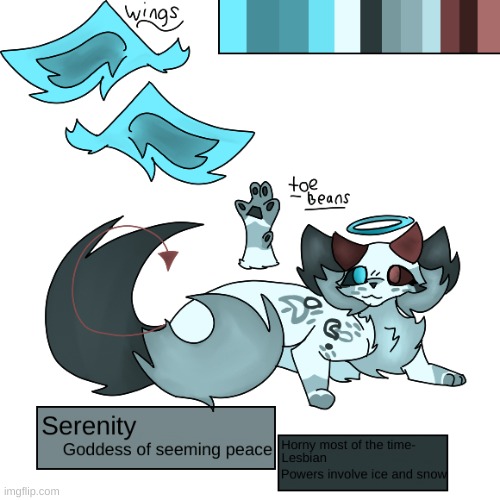 New oc! Her name is Serenity. I'm not in the mood to talk to people rn, so i will most likely reply to ppl tmr. | made w/ Imgflip meme maker