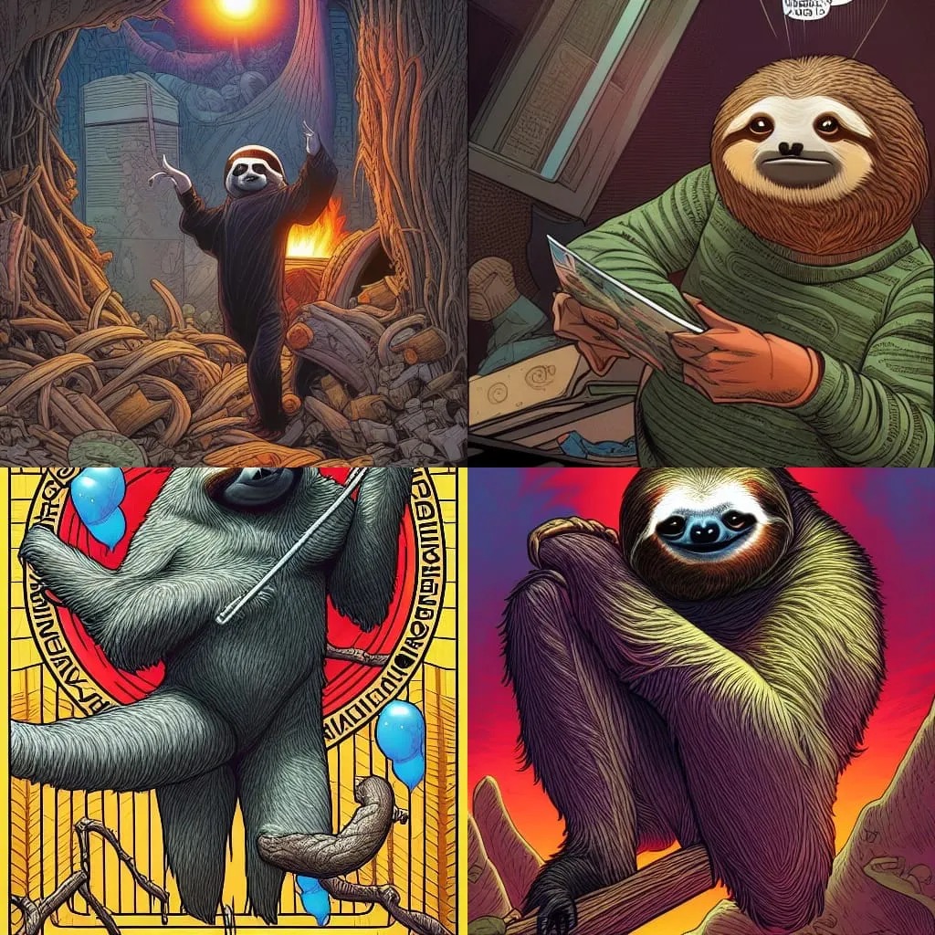 sloth buys the dip and sells the rip Blank Meme Template