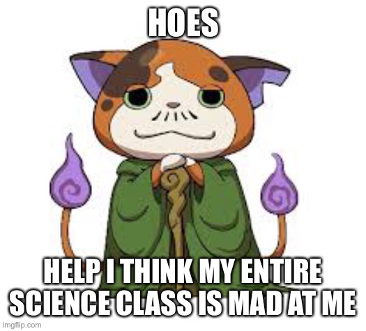 Lmao use the hoes | HELP I THINK MY ENTIRE SCIENCE CLASS IS MAD AT ME | image tagged in hoes | made w/ Imgflip meme maker