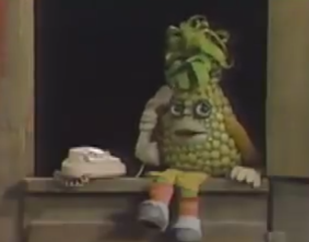 Ananas on the phone 2 Blank Meme Template