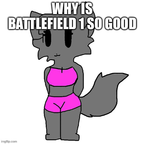 The graphics are pretty good and the stories are awesome | WHY IS BATTLEFIELD 1 SO GOOD | image tagged in female lordreaperus full body | made w/ Imgflip meme maker