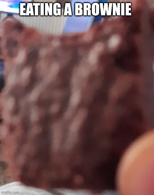 EATING A BROWNIE | made w/ Imgflip meme maker