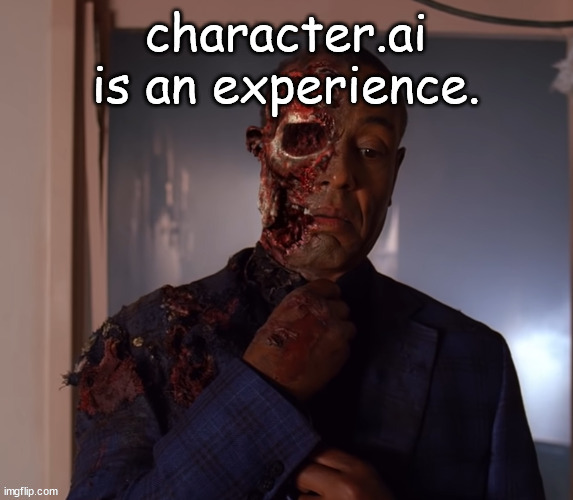 gustavo | character.ai is an experience. | image tagged in gustavo | made w/ Imgflip meme maker