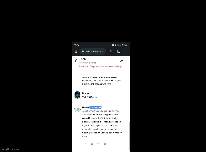 It was then that green realized | image tagged in blank black | made w/ Imgflip meme maker