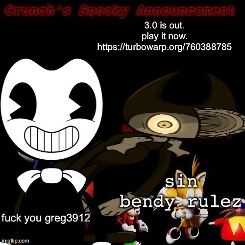 bendby | 3.0 is out.
play it now.
https://turbowarp.org/760388785 | image tagged in bendby | made w/ Imgflip meme maker