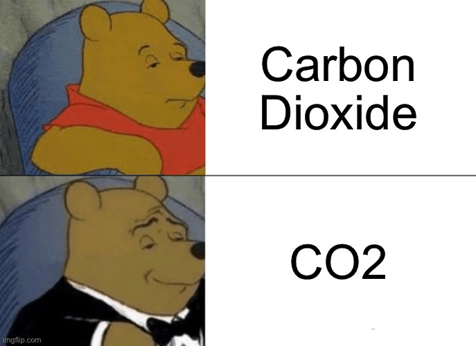 Tuxedo Winnie The Pooh Meme | Carbon Dioxide; CO2 | image tagged in memes,tuxedo winnie the pooh | made w/ Imgflip meme maker