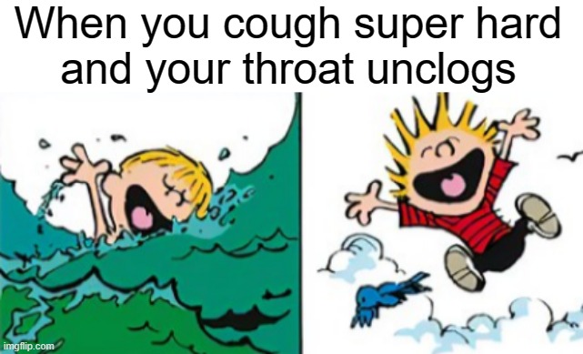 When you cough super hard
and your throat unclogs | made w/ Imgflip meme maker