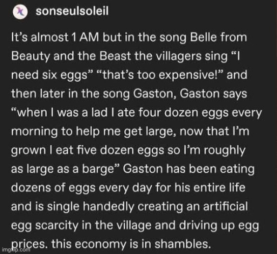 image tagged in beauty and the beast,eggs,economy,prices,oof | made w/ Imgflip meme maker