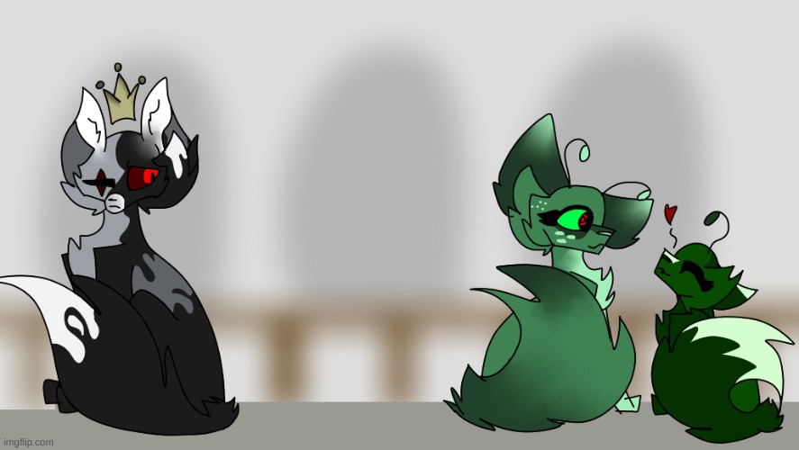 Here is some l o r e ( Ghost, Toxin and Starling are not included in this drawing ) | made w/ Imgflip meme maker