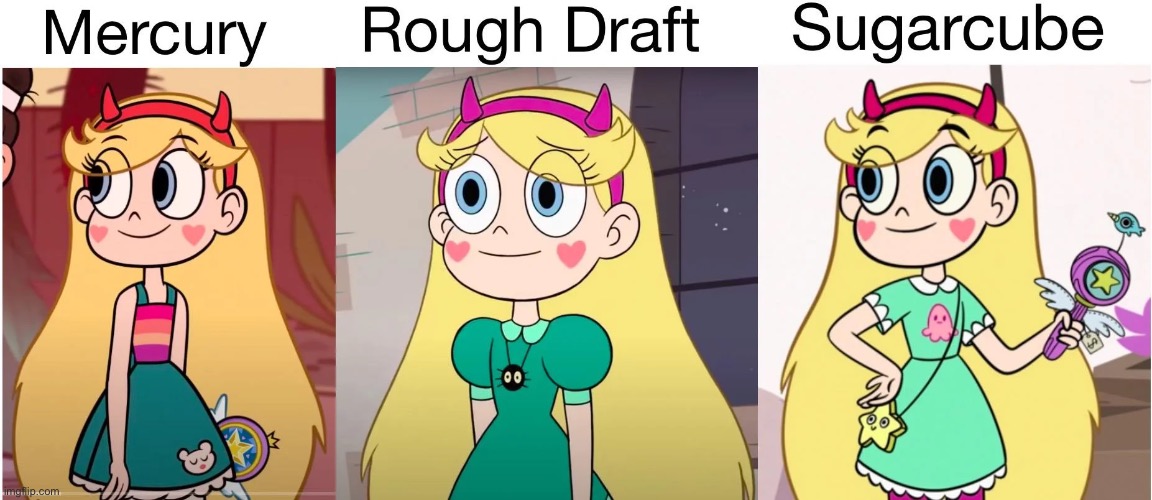 Mercury, Rough Draft, & Sugarcube | image tagged in memes,svtfoe,star vs the forces of evil,star butterfly,funny,repost | made w/ Imgflip meme maker
