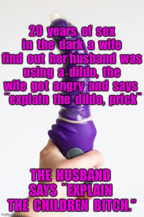 Using a dildo