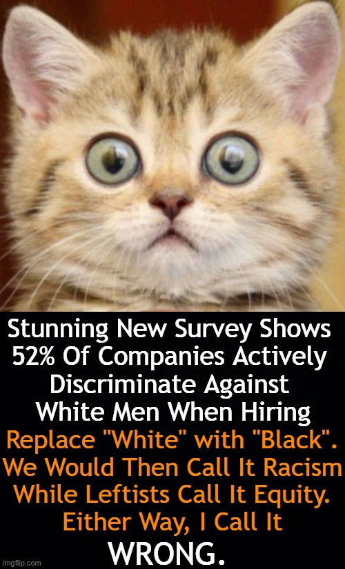 Discrimination is Wrong, So Why Would Reverse Discrimination Be Right? | image tagged in politics,discrimination,wrong,equality,white man,jobs | made w/ Imgflip meme maker