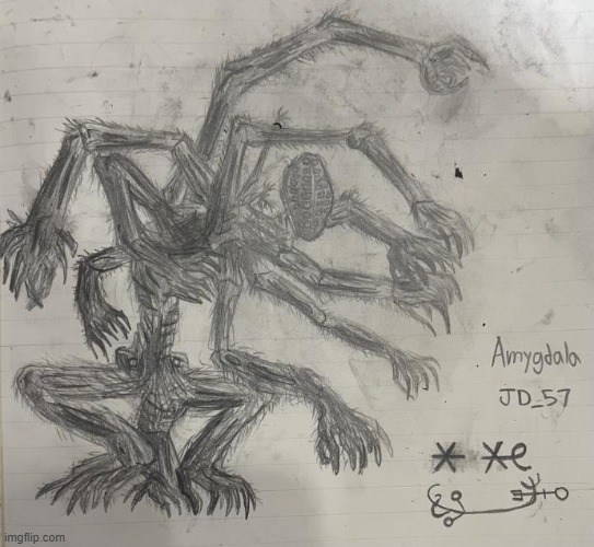 i drew the amygdala from bloodborne | made w/ Imgflip meme maker