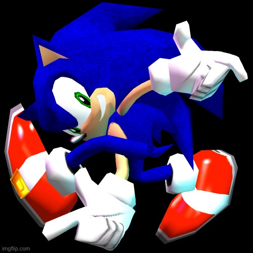 Sonic Adventure Dreamcast Pose | image tagged in sonic adventure dreamcast pose | made w/ Imgflip meme maker