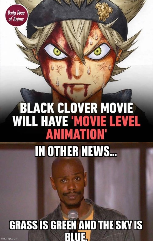 image tagged in black clover,anime,funny memes,memes,anime meme | made w/ Imgflip meme maker