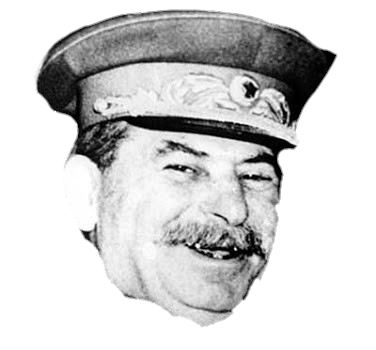 High Quality Stalin smile png Blank Meme Template