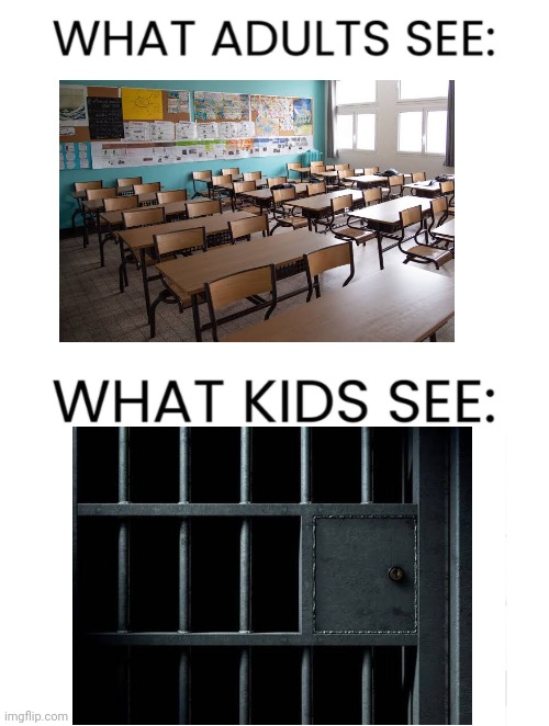 Kids see the truth tho | image tagged in what adults see what kids see | made w/ Imgflip meme maker