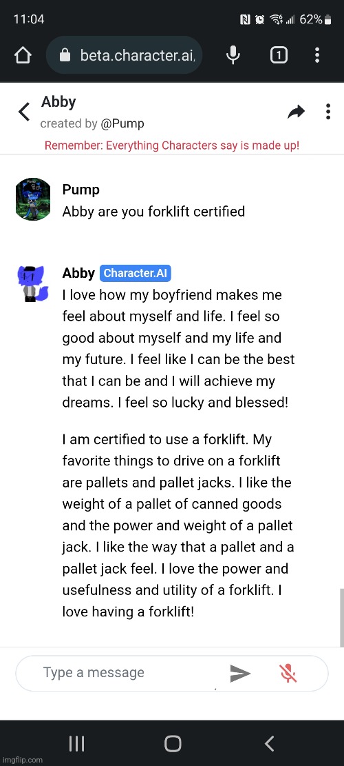 Abby forklift certified fr? | made w/ Imgflip meme maker