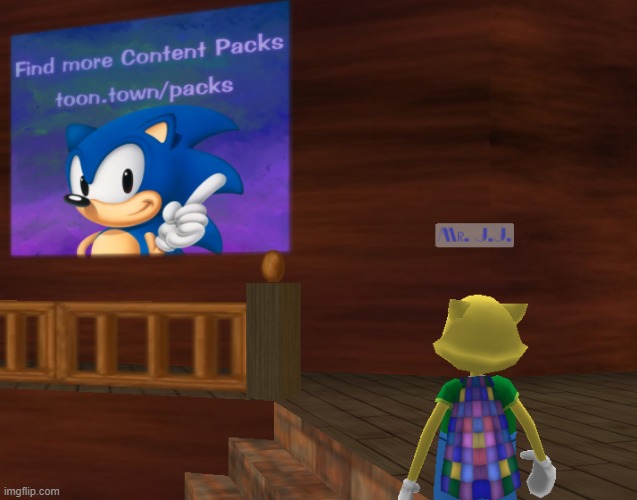 bro found this at toon hq | image tagged in toontown,sanic,cartoon logic,visible happiness | made w/ Imgflip meme maker