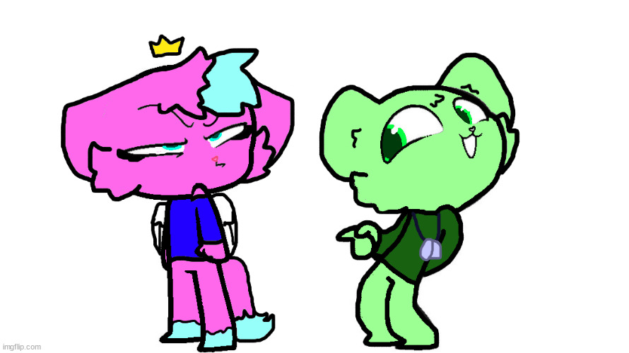 flippy x kitty 2 (HTF) | image tagged in flippy x kitty 2 htf | made w/ Imgflip meme maker