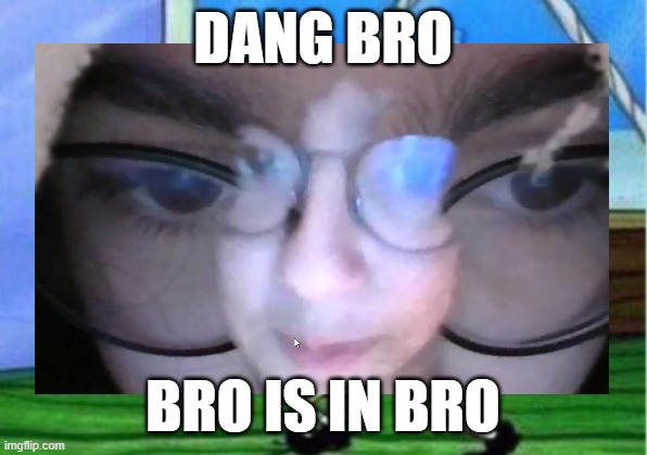 Roksana In Roksana | DANG BRO; BRO IS IN BRO | image tagged in broken | made w/ Imgflip meme maker