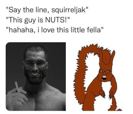 High Quality Squirreljak Blank Meme Template