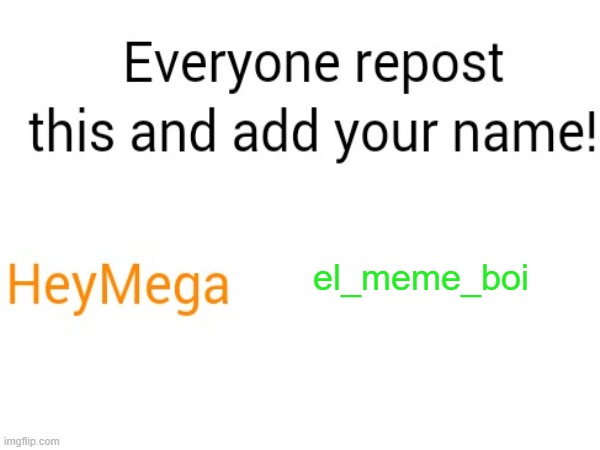 el_meme_boi | image tagged in chain,add your name | made w/ Imgflip meme maker
