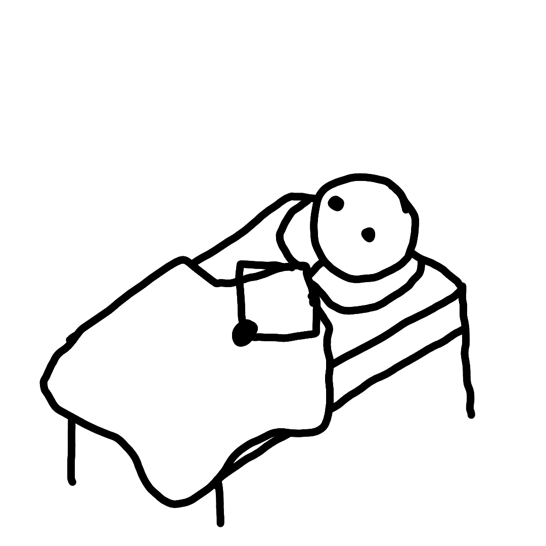Bed thinking Blank Meme Template