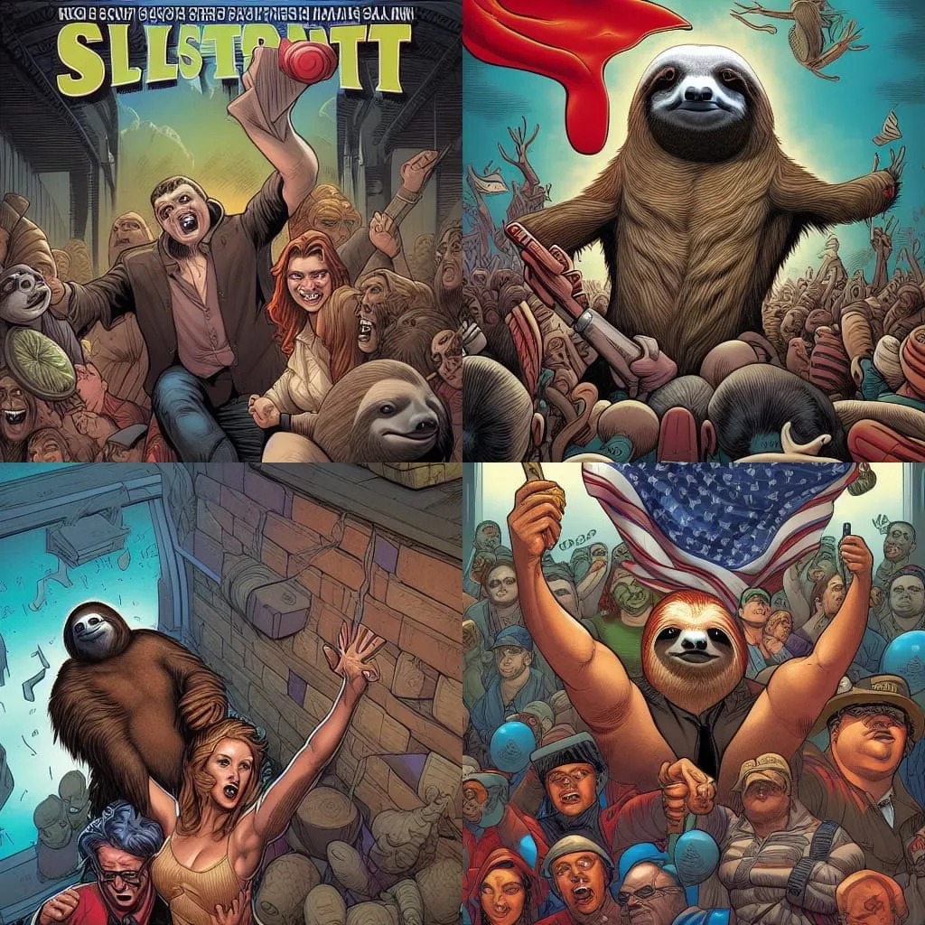 Sloth makes the rounds in right-wing corners of the internet Blank Meme Template