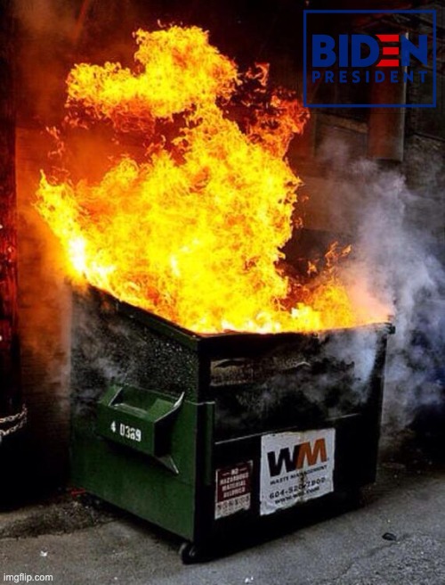 Dumpster Fire | image tagged in dumpster fire | made w/ Imgflip meme maker