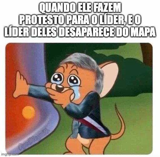 Bolsonaro | QUANDO ELE FAZEM PROTESTO PARA O LÍDER, E O LÍDER DELES DESAPARECE DO MAPA | image tagged in bolsonaro,direita,psl,brasil,presidente | made w/ Imgflip meme maker